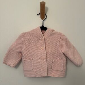 Baby Gap Baby Bear Cozy Knit Cardigan - Pink Milkshake